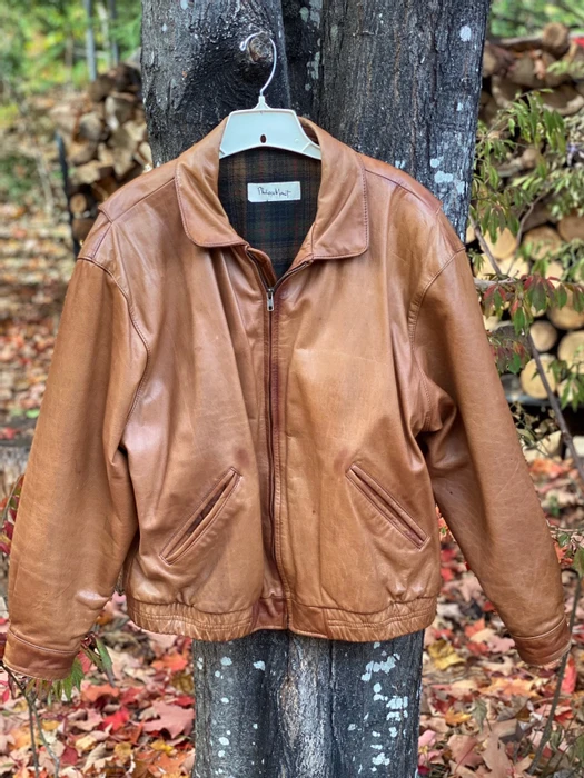 Vintage Philippe Monet Faux Leather Jacket - Fortune Jackets