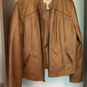 Brown American Rag Brown Faux Leather Jacket 2