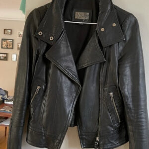 Aritzia Mackage Kenya Black Leather Jacket