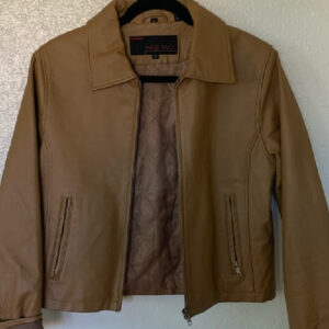 Beautiful Authentic Brown Leather Jacket