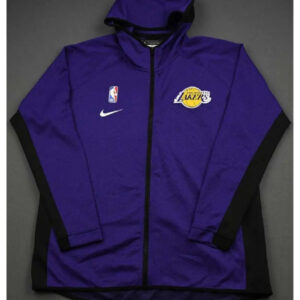 NBA Team Los Angeles Lakers Warm-up 2020 Blue Satin Jacket