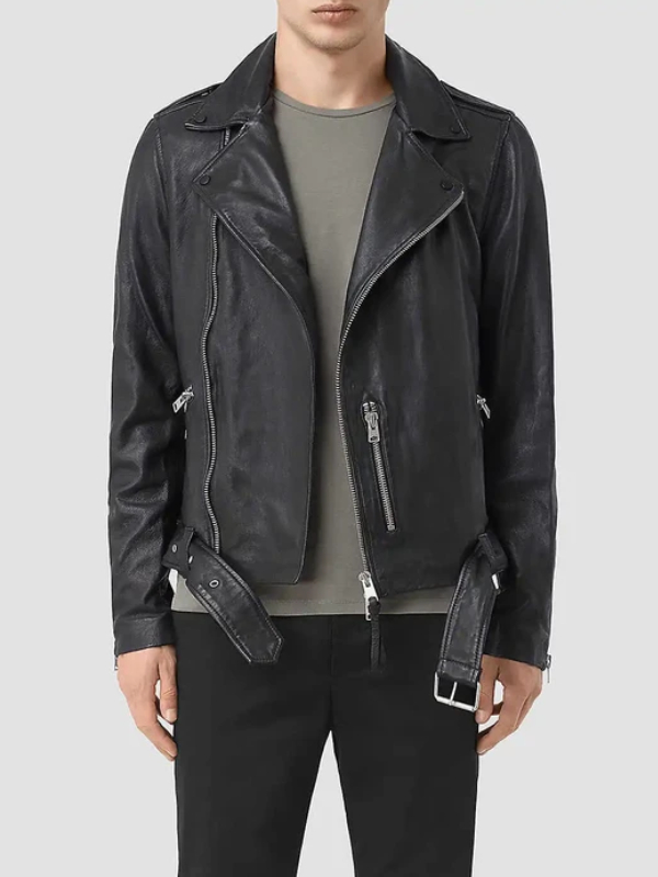 All Saints Biker Leather Jacket | Fortune Jackets