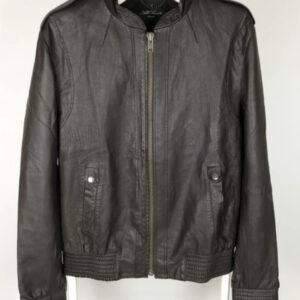 Allsaints Caribou Leather Bomber Jacket