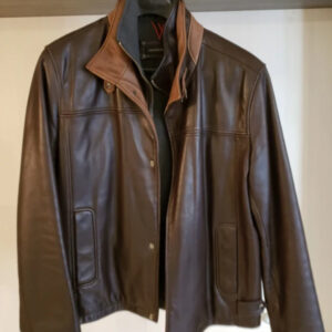 Andrew Marc Brown Leather Jacket