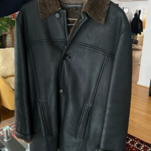 Andrew Marc Leather And Shearling Jacket