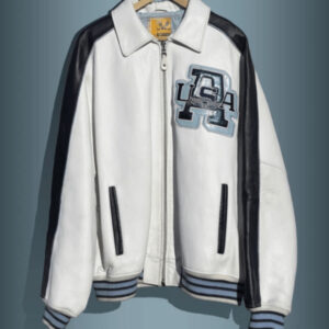 Avirex Varsity Jacket White Leather Jacket