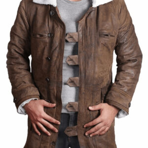 Bane Fur Collar Faux Leather Jacket