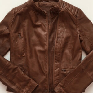 Aeropostale Leather Brown Jacket