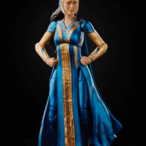 Ajak Eternals Blue Costume Leather Coat