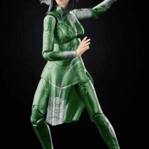 Ajak Eternals Green Costume Leather Coat