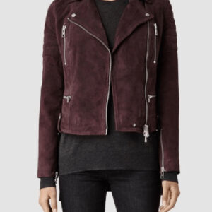 All Saints Huxley Suede Biker Jacket