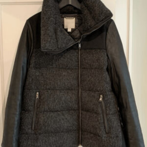 Ashley B Wool Leather Down Jacket