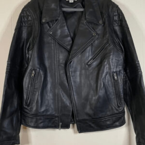 Barneys New York Leather Biker Jacket