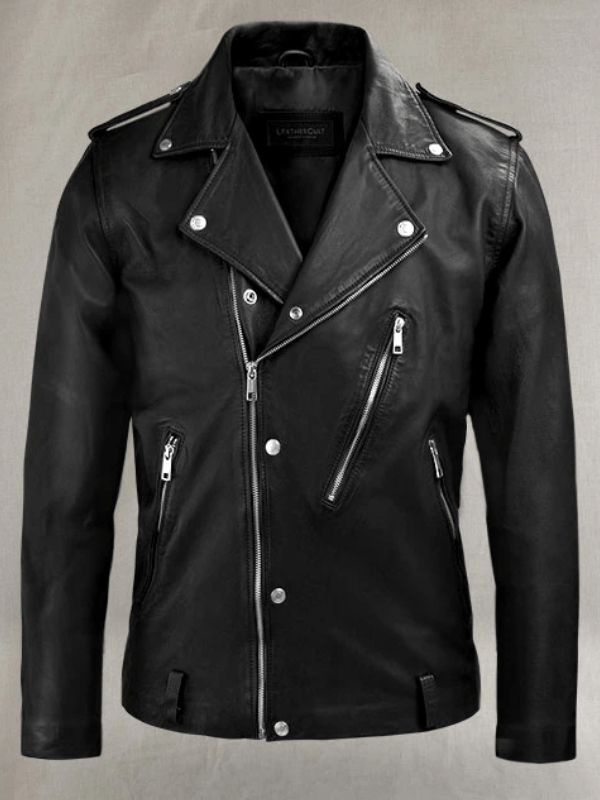 Beast Black Biker Faux Leather Jacket