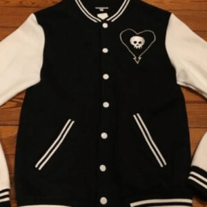 Alkaline Trio Heart Skull Varsity JacAlkaline Trio Varsity Jacketket