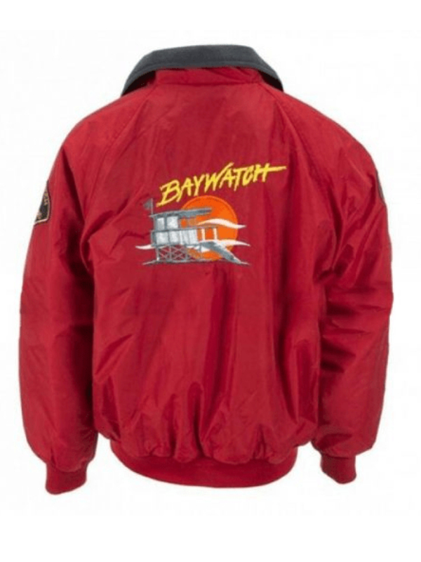 Baywatch Red And Blue Bomber Jacket