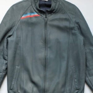 80s Bmw M Style Racer Leather Jacket
