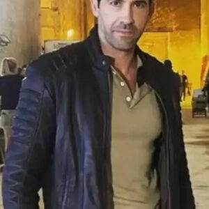 Accident Man 2 Scott Adkins Brown Leather Jacket