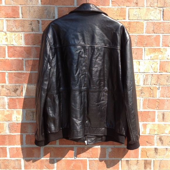 Men's Faux Leather Vintage Cherokee Black Jacket