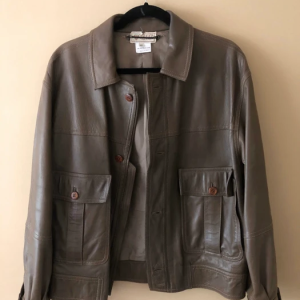 Vintage Gucci Brown Faux Leather Jacket