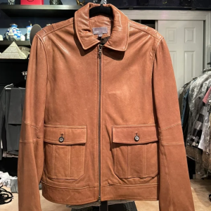 Vince Tan Faux Leather Jacket