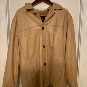 Vintage Andrew Marc Tan Faux Leather Jacket