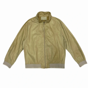 Vintage Prada Milano Cream Leather Jacket