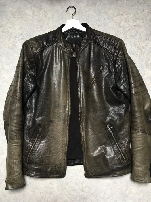 Selected Homme Biker Black Faux Leather Jacket