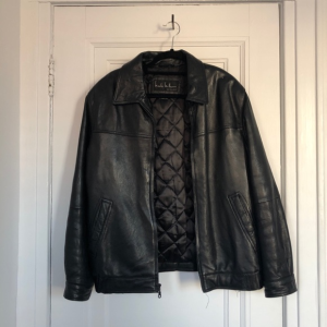 Vintage Black Faux Leather Jacket - Nicole Miller