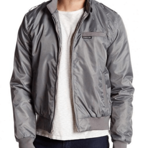 Steve Harrington Grey Satin Bomber Jacket