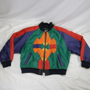 Winlit Leather Multicolor Jacket