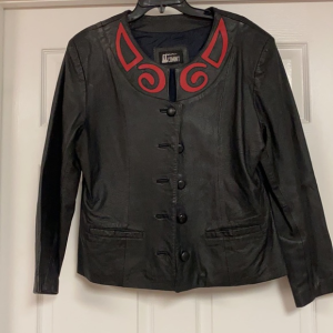 Women's Comint Vintage Black Faux Leather Jacket