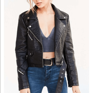 Silence And Noise Womens Leather Jacket