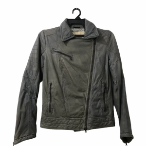 Drome Pelle Grey Faux Leather Cuir Jacket