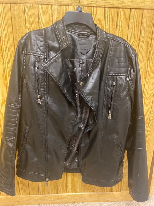 Men's Urban Republic Black Faux Leather Jacket
