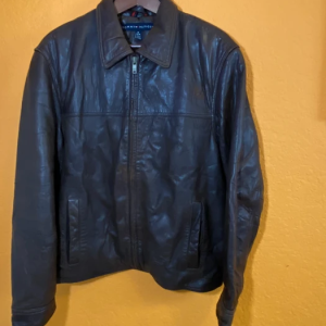 Tommy Hilfiger Brown Faux Leather Jacket