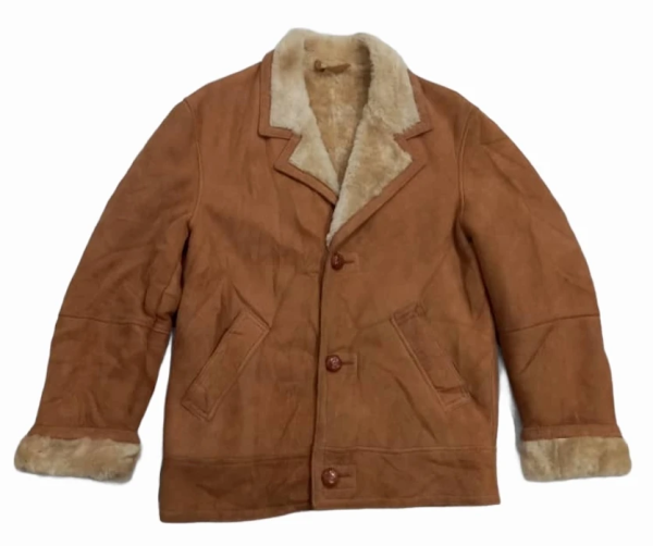 Vintage 80's Schott Suede Brown Leather Jacket