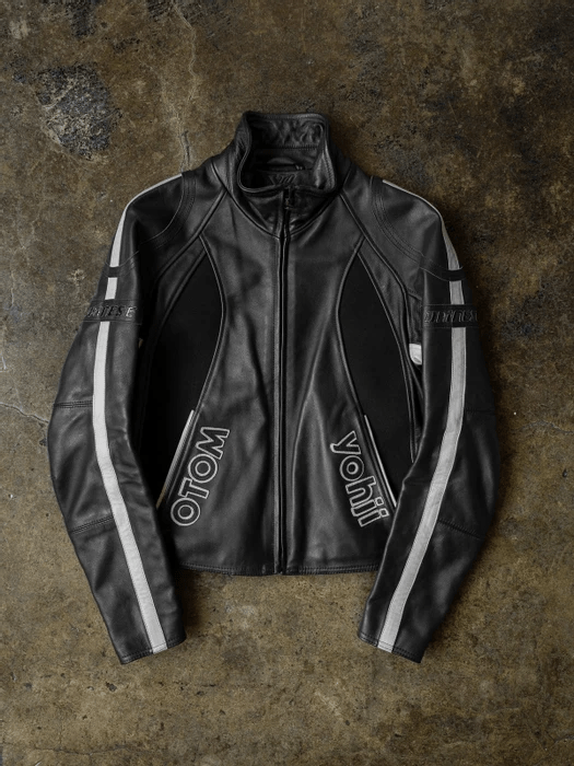 Mens X Yohji Yamamoto Black Faux Leather Jacket