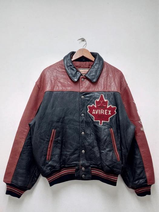 Vintage Avirex Multi Faux Leather Jacket