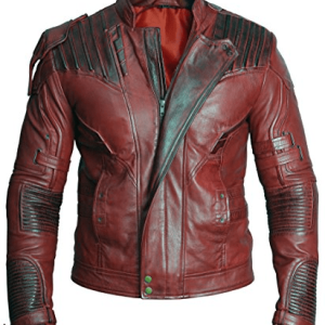 Star Lord Guardians Red Faux Leather Jacket