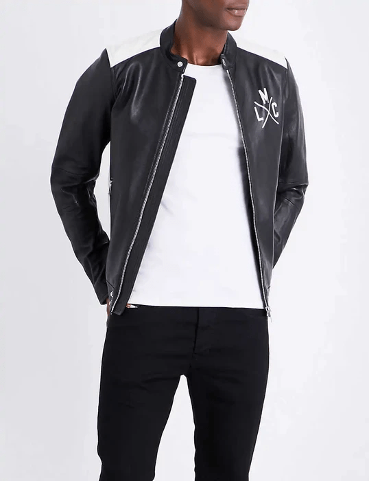 Miami Music Lovers Club Black Faux Leather Jacket