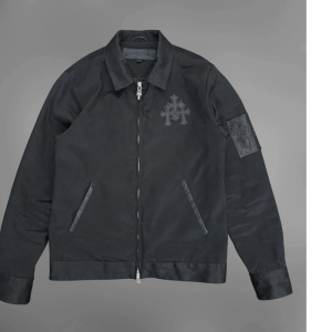 Chrome Hearts Cross Black Leather Jacket