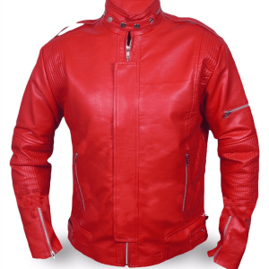 Daft Punk Red Faux Leather Jacket