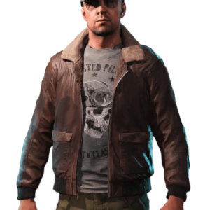 Far Cry 5 Aviator Leather Jacket