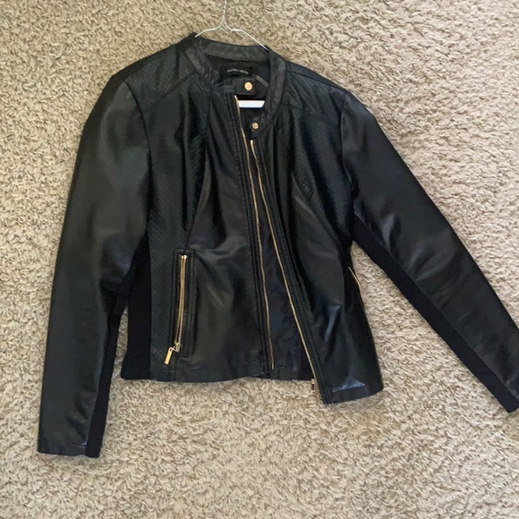 Ivanka Trump Black Faux Leather Jacket