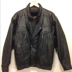 Black Leather Sergio Vadducci Jacket