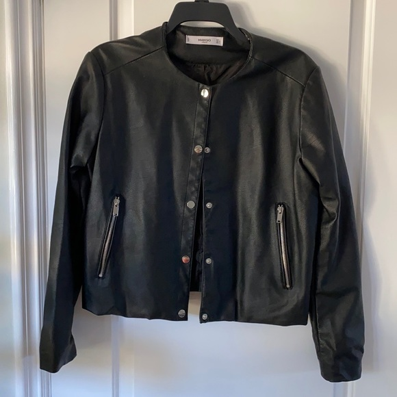 Black Faux Leather Jacket