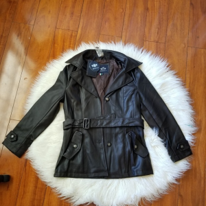 Emporio Co Black Faux Leather Jacket