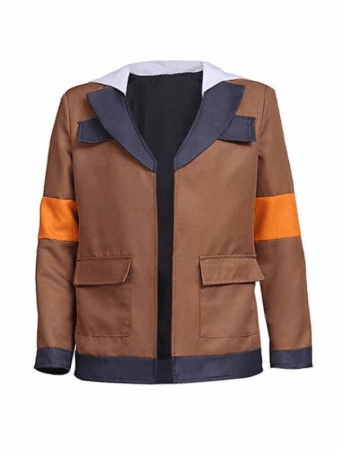 Voltron Legendary Lance Brown Cotton Leather Jacket