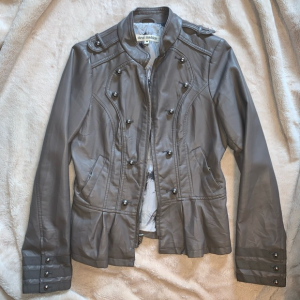 Women's Steve Madden Gray Faux Leather Jacket